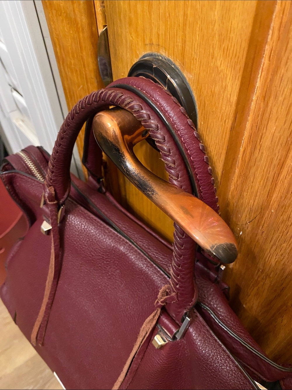 Rebecca Minkoff Ragan Leather Satchel w/ adjustable strap - Picture 5 of 13